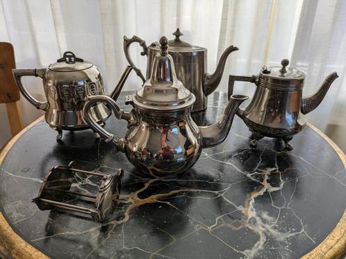 Tk 4 hele oude en antieke thee- koffiekannen., Antiek en Kunst, Antiek | Servies compleet, Ophalen of Verzenden