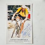 Kaart gesigneerd door Gino Bartali., Ophalen of Verzenden, Zo goed als nieuw, Overige typen
