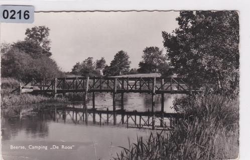 150216 Beerze gemeente Ommen Camping De Roos fotokaart 1957, Verzamelen, Ansichtkaarten | Nederland, Gelopen, Overijssel, 1940 tot 1960