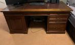 Prachtig volhouten notarisbureau engels chesterfield bureau, Antiek en Kunst, Ophalen