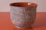 Grote retro vintage Jan van Bergen bloempot met lavaglazuur, Antiek en Kunst, Antiek | Keramiek en Aardewerk, Ophalen of Verzenden