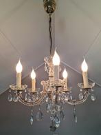 Kristallen kroonluchter met 5 kaarslampen Maria Theresia ., Antiek en Kunst, Ophalen of Verzenden