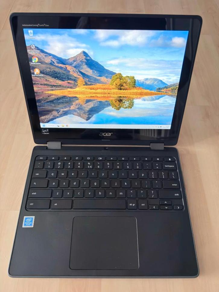 Acer Chromebook Spin 512 R851TN-P5FV, Computers en Software, Chromebooks, Gebruikt, 12 inch, 8 GB, 64 GB, Qwerty, Touchscreen