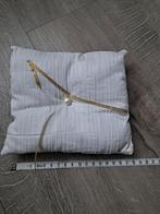 Nieuw handgemaakte trouwringenkussen parel goud c016, Ophalen of Verzenden, Nieuw, Accessoires