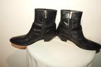 Elisabetta Franchi stoere leren boots zwart goud hardware 41, Zwart, Lage of Enkellaarzen, Zo goed als nieuw, Elisabetta Franchi