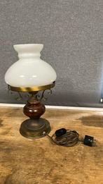 Antieke schemer tafel lamp. 38 cm hoog., Ophalen of Verzenden