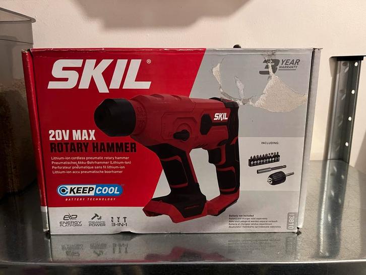 SKIL 20V MAX Rotary Hammer - 2 x gebruikt, Doe-het-zelf en Verbouw, Gereedschap | Boormachines, Nieuw, Boor- en/of Breekhamer