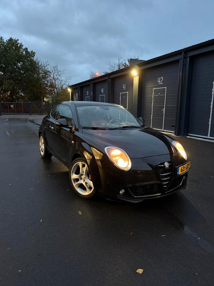 Alfa Romeo MiTo 1.4 Turbo 114KW 2009 Zwart, Auto's, Alfa Romeo, Particulier, MiTo, Airbags, Airconditioning, Bluetooth, Bochtverlichting