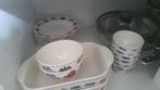 Boerenbont  veel borden  diep en ontbijt, Huis en Inrichting, Keuken | Servies, Ophalen of Verzenden, Aardewerk, Boerenbont, Schaal of Schalen