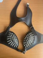 Kinky top/BH met spikes, Verzenden, Zwart, BH