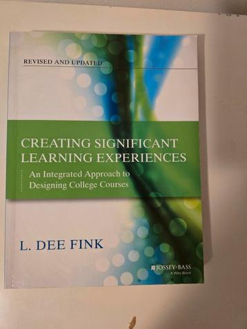 Creating signicant learning experiences beschikbaar voor biedingen