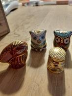 Antieke Geëmailleerde Vingerhoedjes - Uil, Panda, Konijn, Antiek en Kunst, Ophalen of Verzenden