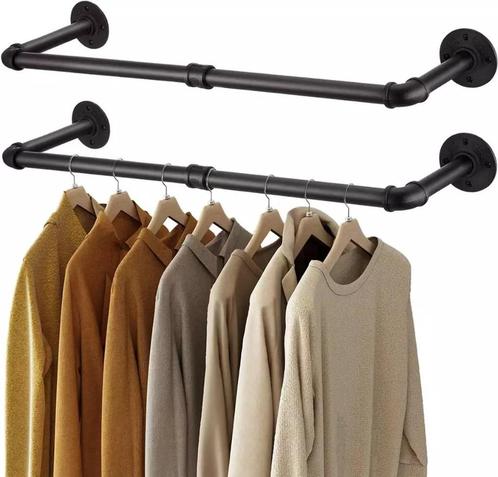 Kledingstang Muur - Kledingrek - Kapstok Steigerbuis, Huis en Inrichting, Woonaccessoires | Kapstokken, Nieuw, Wandkapstok, Minder dan 100 cm