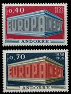 18-04 Frans Andorra MI 214/5 postfris, Postzegels en Munten, Postzegels | Europa | Overig, Ophalen of Verzenden, Overige landen