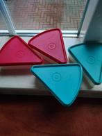 4 Tuperware taart/kaas puntjes, Huis en Inrichting, Keuken | Tupperware, Ophalen of Verzenden, Zo goed als nieuw, Overige typen