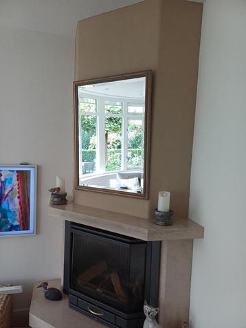Facet geslepen spiegel met lijst - 86x67cm beschikbaar voor biedingen