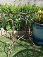 Antiek ijzertafel onderstel tuin, Overige materialen, Gebruikt, Verzenden