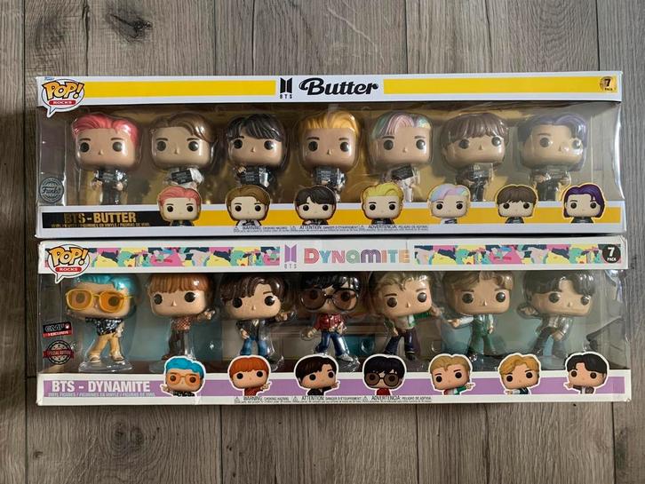 BTS Funko pops Butter en Dynamite, Verzamelen, Poppetjes en Figuurtjes, Gebruikt, Ophalen