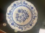 Blau zwiebelmuster Hutschenreuter 5 diepe borden, Ophalen of Verzenden