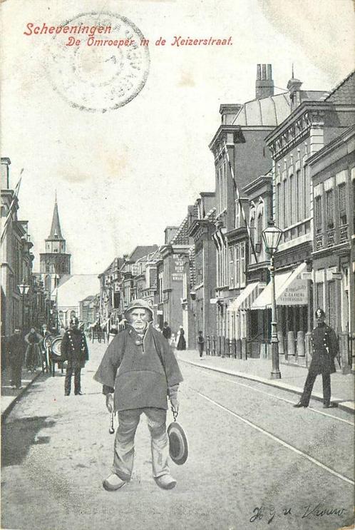 (388-184-019) Scheveningen de Omroeper in de Keizerstraat, Verzamelen, Ansichtkaarten | Nederland, Zuid-Holland, Verzenden