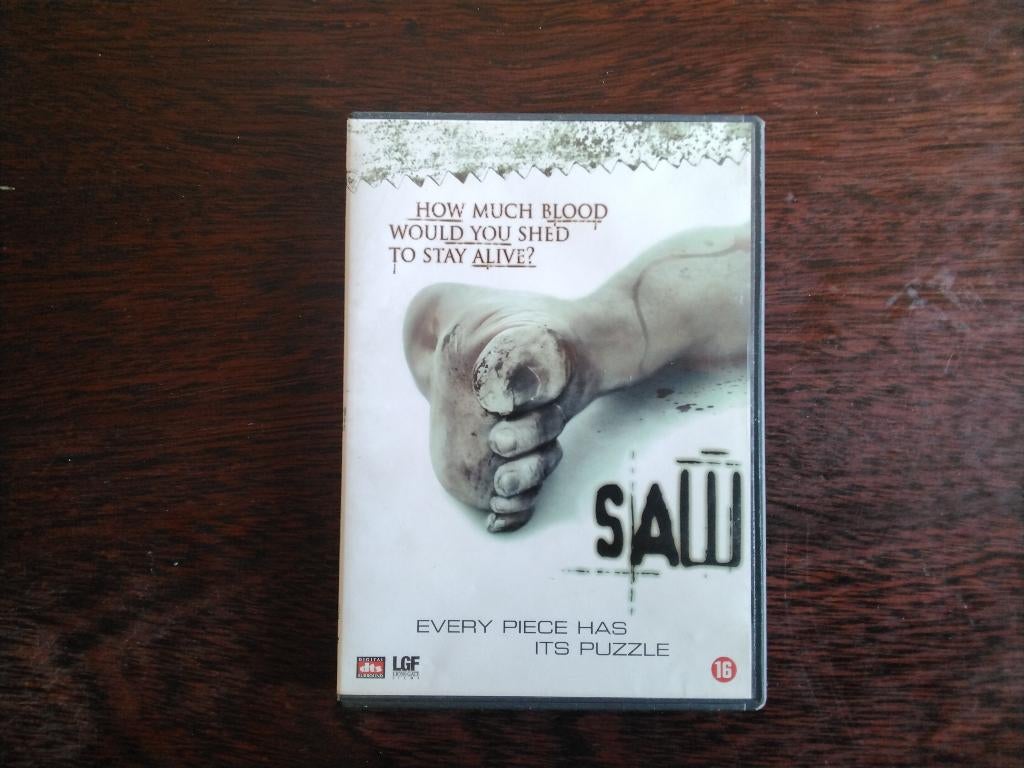 Saw, origineel, Cd's en Dvd's, Dvd's | Horror, Vanaf 16 jaar, Ophalen of Verzenden, Zo goed als nieuw, Slasher