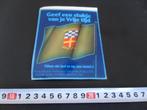 sticker leger vlag natres landmacht nationale reserve NTC, Verzamelen, Ophalen, Zo goed als nieuw, Bedrijf of Vereniging