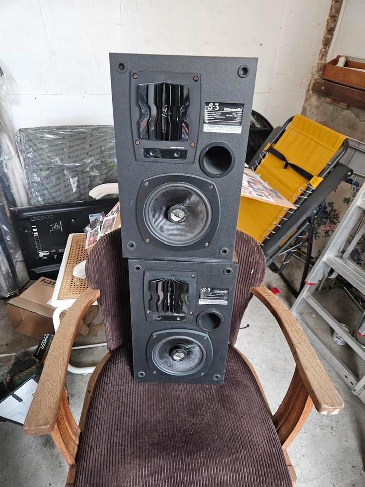 Interaudio Speakerset - Goede Kwaliteit, Audio, Tv en Foto, Luidsprekers, Gebruikt, Front, Rear of Stereo speakers, Overige merken