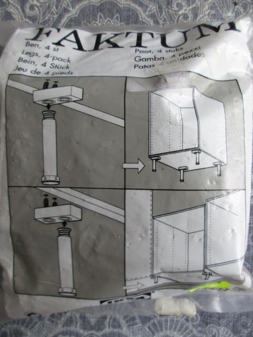 4 stelpoten Faktum Ikea - 16 cm, Huis en Inrichting, Keuken | Keukenelementen, Nieuw, Zwart, Ophalen of Verzenden
