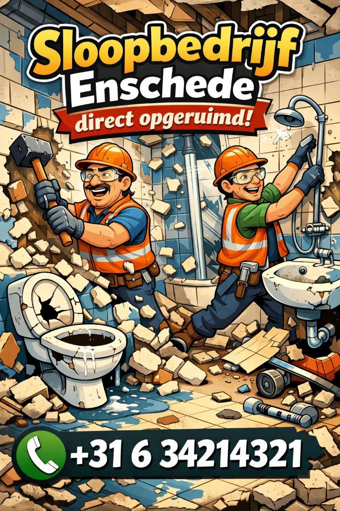 Sloopbedrijf Enschede, Diensten en Vakmensen, Slopers en Sloopwerkzaamheden, Sloopwerk binnen, Sloopwerk buiten