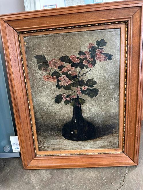 Klassiek Schilderij Bloemen in Vaas, Ingelijst Hout, Goud De, Antiek en Kunst, Kunst | Schilderijen | Klassiek, Ophalen