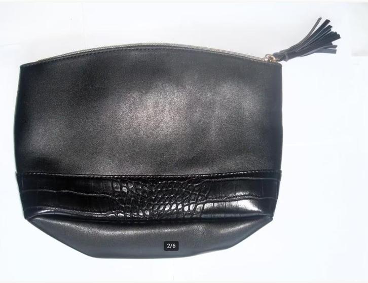 Toilettas zwart / dames toilettas / toilettasje, Sieraden, Tassen en Uiterlijk, Toilettassen, Zo goed als nieuw, Dame, Zwart, Ophalen of Verzenden