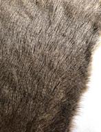 PLAID - FAUX FUR - 93 x 175 CM - KAKI, Huis en Inrichting, Woonaccessoires | Plaids en Woondekens, Ophalen of Verzenden, Zo goed als nieuw