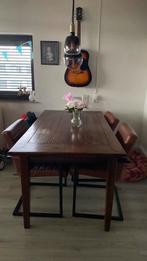 Eettafel met stoelen, Huis en Inrichting, Complete eetkamers, Ophalen, Zo goed als nieuw, Minder dan 4 stoelen