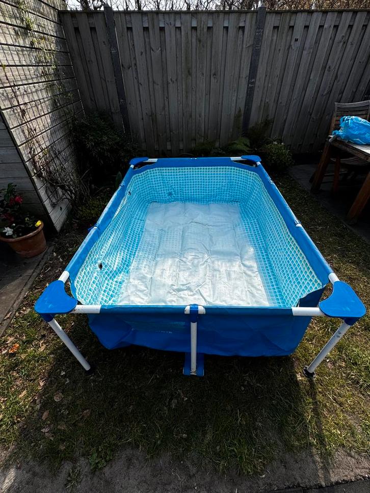 Teab; Intex opzetzwembad incl. Allerlei toebehoren, Tuin en Terras, Zwembaden, Gebruikt, Opzetzwembad, Minder dan 80 cm, 200 tot 400 cm