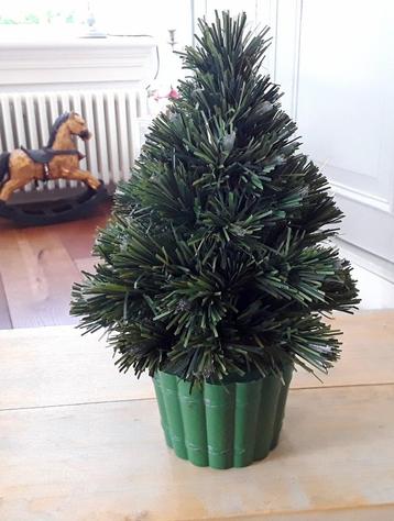 Mini kerstboompje met gloeiende takjes (glasvezel) beschikbaar voor biedingen