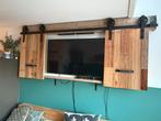 TV ombouw gemaakt van loftdeuren (schuifdeurtjes), Huis en Inrichting, Kasten | Wandmeubels, Ophalen, Zo goed als nieuw, Minder dan 25 cm