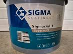 10L emmer Sigma acry1 supermatt wit, Ophalen of Verzenden, Nieuw
