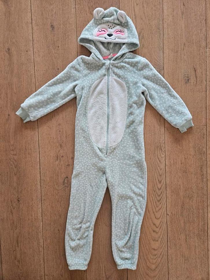 onesie luiaard van Hema maat 122/128, Kinderen en Baby's, Kinderkleding | Maat 122, Gebruikt, Meisje, Nacht- of Onderkleding, Ophalen of Verzenden