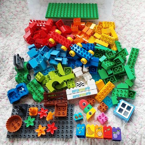 Lego Duplo lot stenen grondplaten div onderdelen doos vol, Kinderen en Baby's, Speelgoed | Duplo en Lego, Zo goed als nieuw, Duplo
