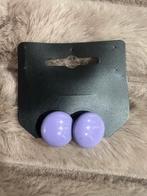 Vintage Paarse Oorknopjes, Overige materialen, Gebruikt, Paars, Ophalen of Verzenden