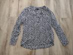Prachtige zwarte blouse met witte vogels van WE, maat M., Maat 38/40 (M), WE, Ophalen of Verzenden, Onb