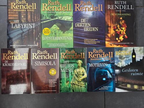9x Ruth Rendell oa: Simisola, Verrassing, Labyrint, Motieven, Boeken, Detectives, Gelezen, Ophalen of Verzenden