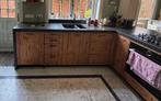 Keuken te koop - incl. oven & kookplaat, Huis en Inrichting, Ophalen, Gebruikt, Bruin, Hoekkeuken