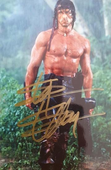 Gesigneerde Foto van Sylvester Stallone beschikbaar voor biedingen