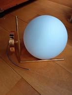 Wandlampen (2x) glazen bol met gouden armatuur, Huis en Inrichting, Ophalen of Verzenden, Nieuw