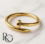 14 karaat gouden Nail ring Spijker ring, 20 of groter, Nieuw, Ophalen of Verzenden, Dame
