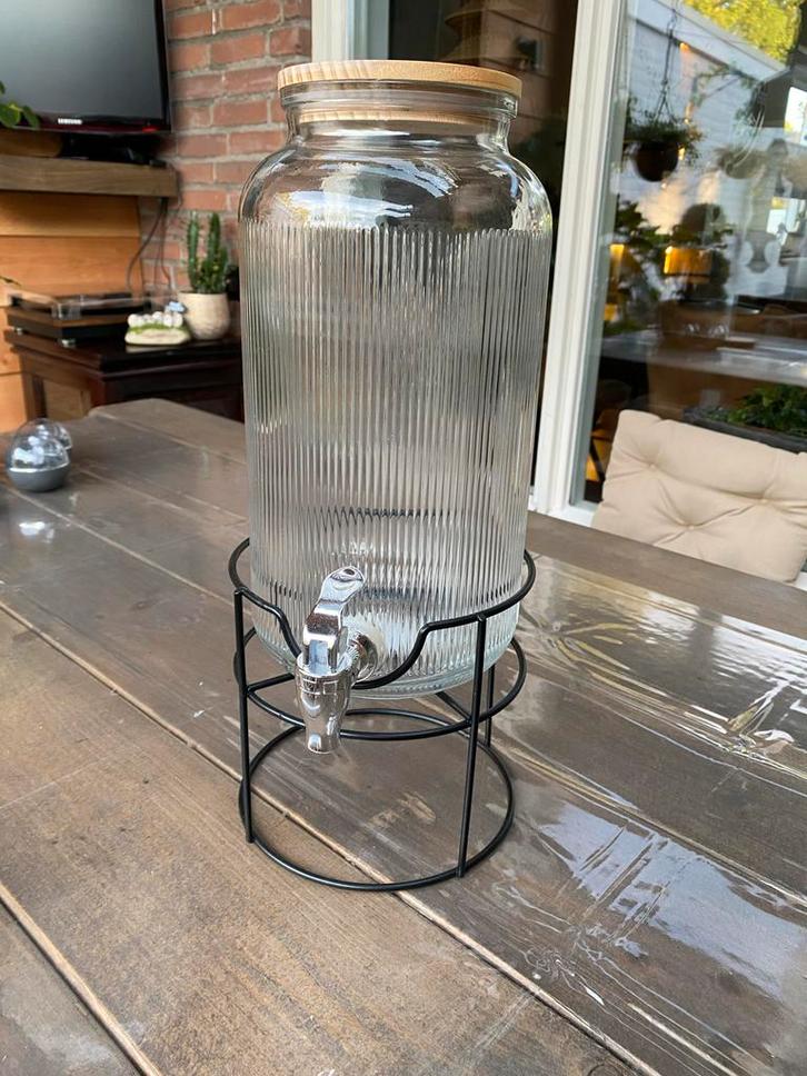 Drankdispenser met Tapkraan en Standaard, Huis en Inrichting, Keuken | Keukenbenodigdheden, Zo goed als nieuw, Ophalen