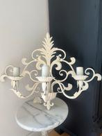 Brocante landelijk wandlamp wit, Huis en Inrichting, Lampen | Kroonluchters, Ophalen of Verzenden, Zo goed als nieuw