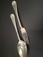 Antiek zilver klein couvert 16cm van Kempen dubbel rondfilet, Antiek en Kunst, Ophalen of Verzenden