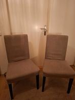 2 eetkamerstoelen, Huis en Inrichting, Stoelen, Ophalen, Gebruikt, Twee, Stof